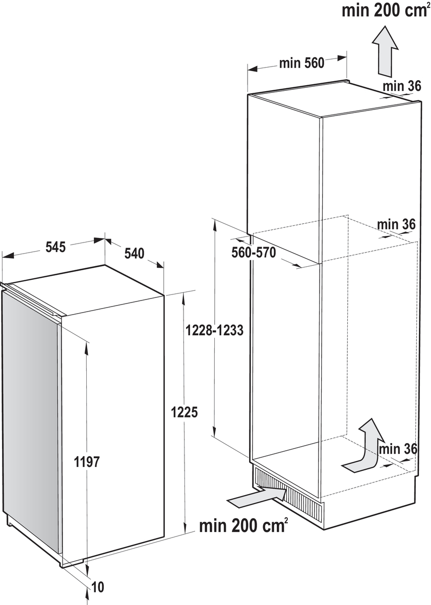 Gorenje RBI212EE1 — vue 1 sur 2