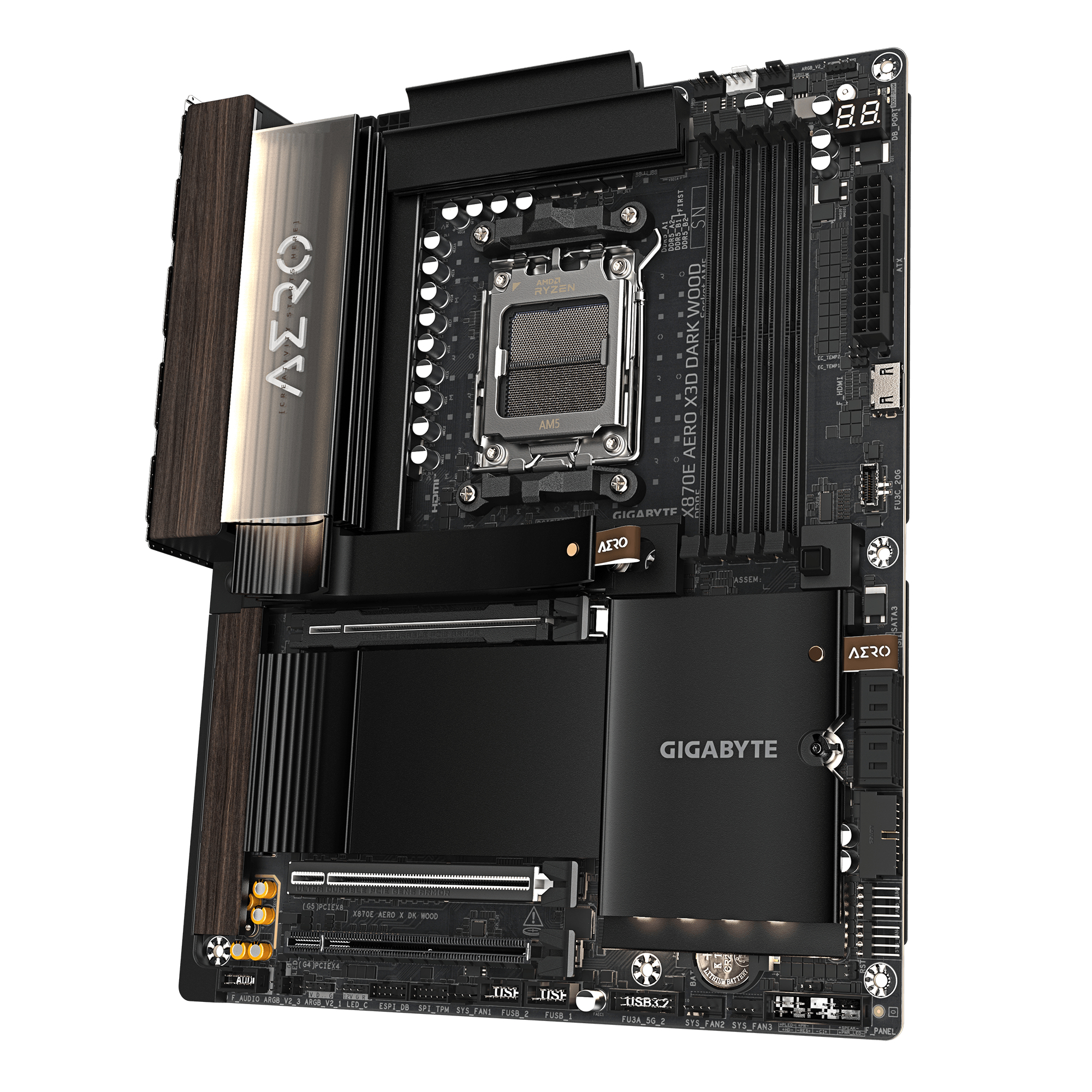 Gigabyte X870E AERO X3D Dark Wood      (X870,AM5,ATX,DDR5)