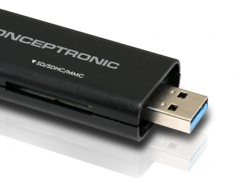 Conceptronic C05-176 card reader USB 3.2 Gen 1 (3.1 Gen 1) Black – image 3