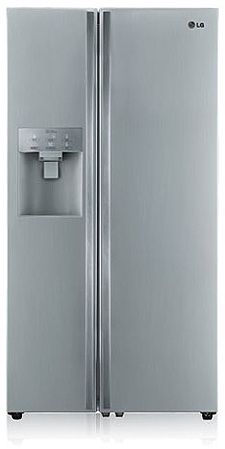 LG GRL257ATYN side-by-side refrigerator Freestanding Silver