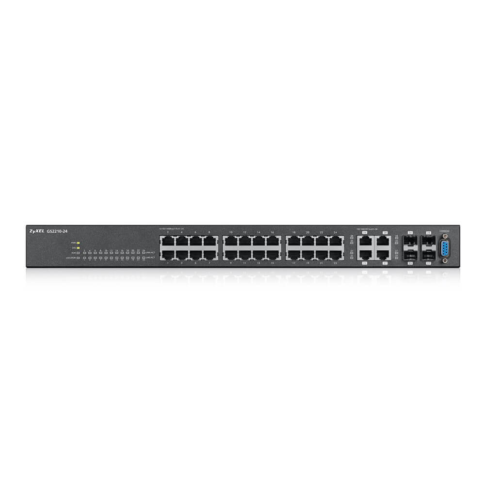 Zyxel GS2210-24 Managed L2 Fast Ethernet (10/100) Black – image 3