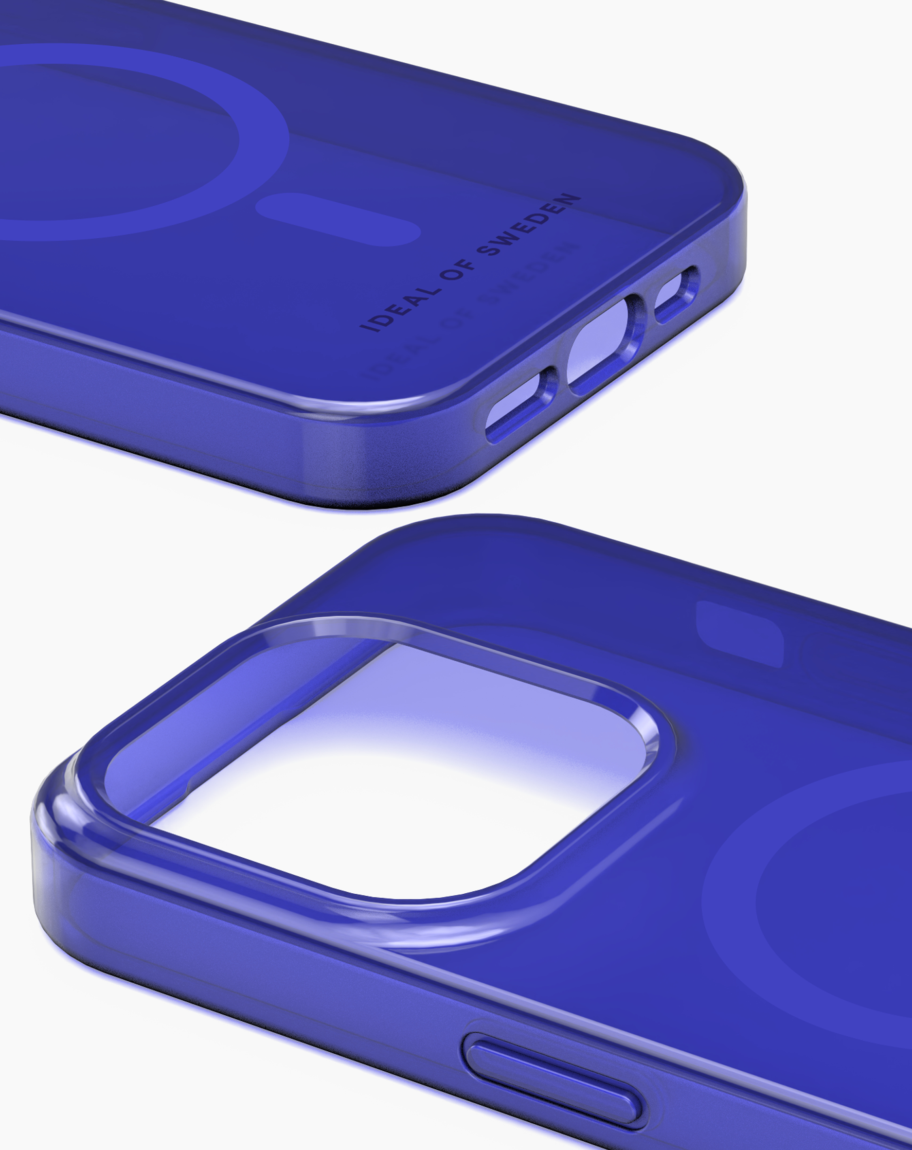iDeal of Sweden Clear Case MagSafe iPhone 15PR Cobalt Blue
