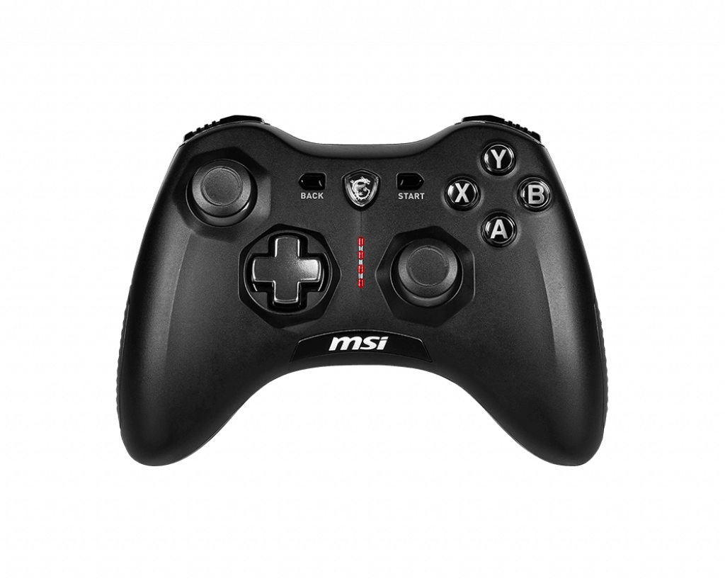 MSI FORCE GC20 V2 Gaming Controller 'PC and Android ready, Wired, adjustable D-Pad cover, Dual vibration motors, Ergonomic design, detachable cables' – image 1
