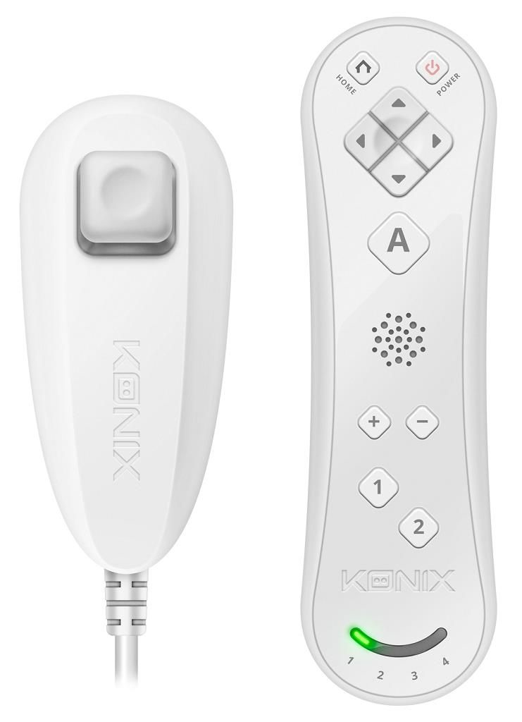 Konix 3328170258449 Gaming Controller White Motion controller Analogue / Digital Nintendo Wii U, Wii