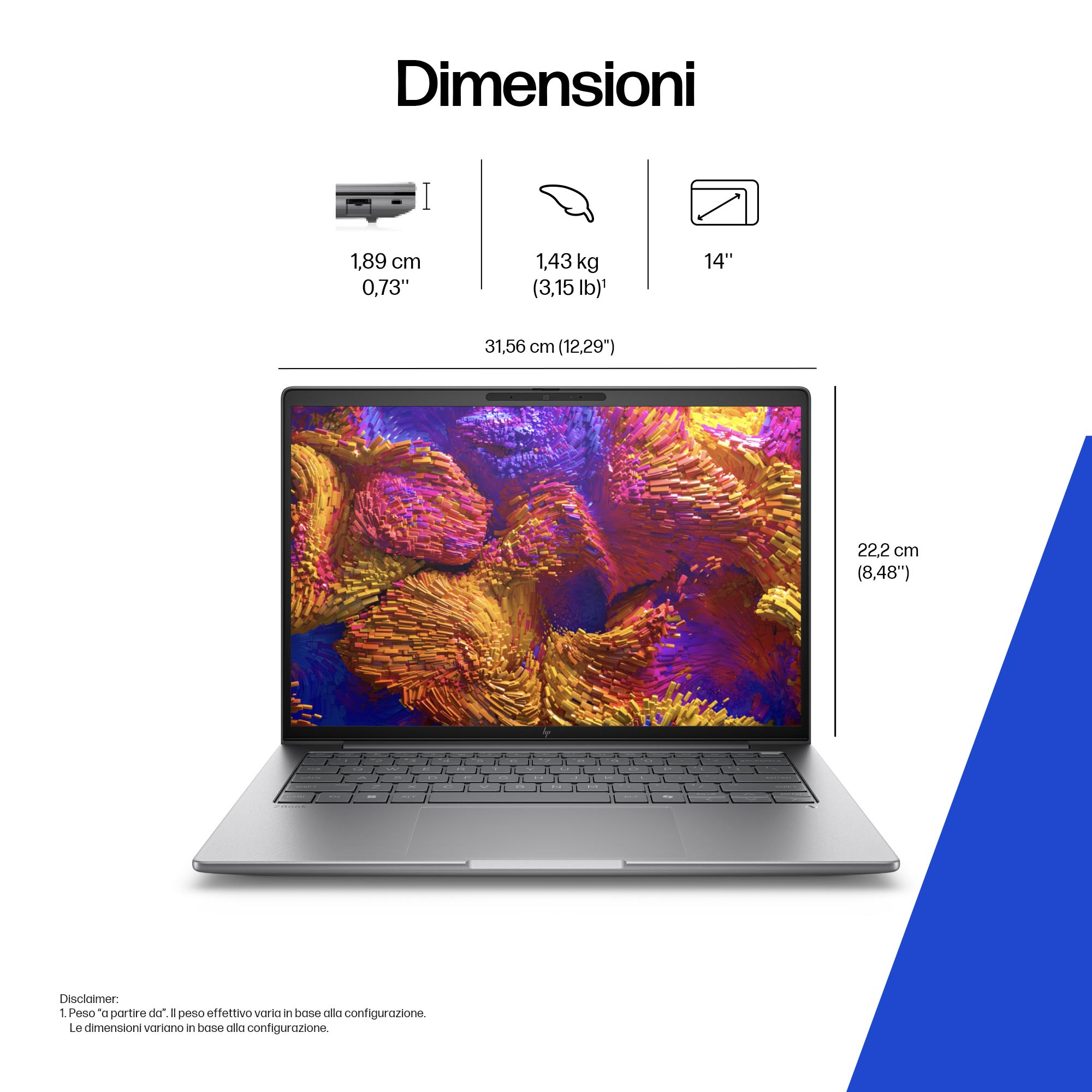 HP Zbook 8 14G1a / G1a / 14 WUXGA LED UWVA 300N Anti-Glare 60Hz (1920 x 1200 1.6 (16:10)) / AMD - Miniatura 5