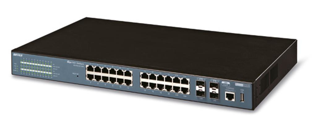 Buffalo BS-POE-G2124M-EU network switch L2 Gigabit Ethernet (10/100/1000) Power over Ethernet (PoE) 1U Black – image 1