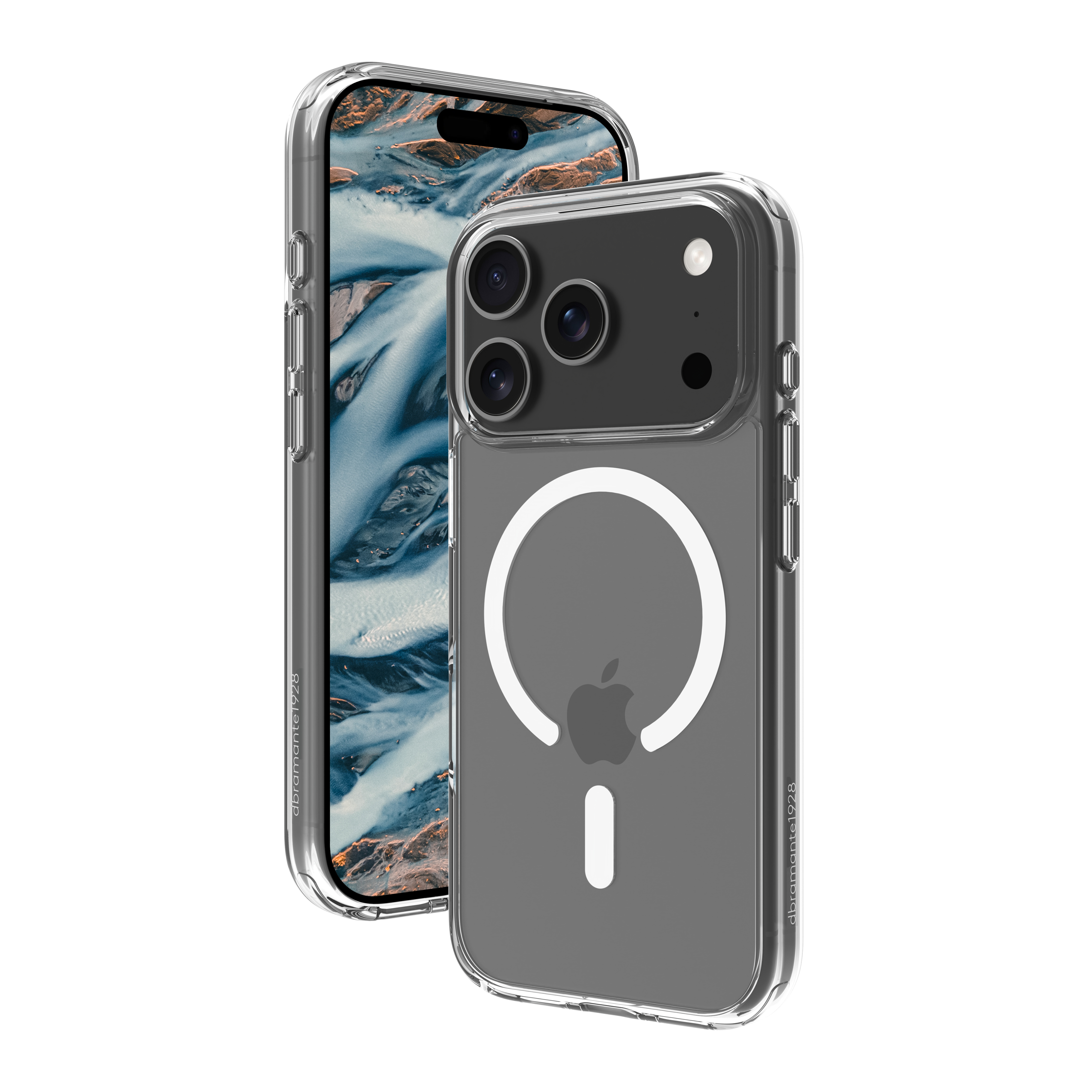 dbramante1928 Iceland Pro - Back cover for mobile phone - MagSafe compatibility - plastic - clear - for Apple iPhone 17 Pro
