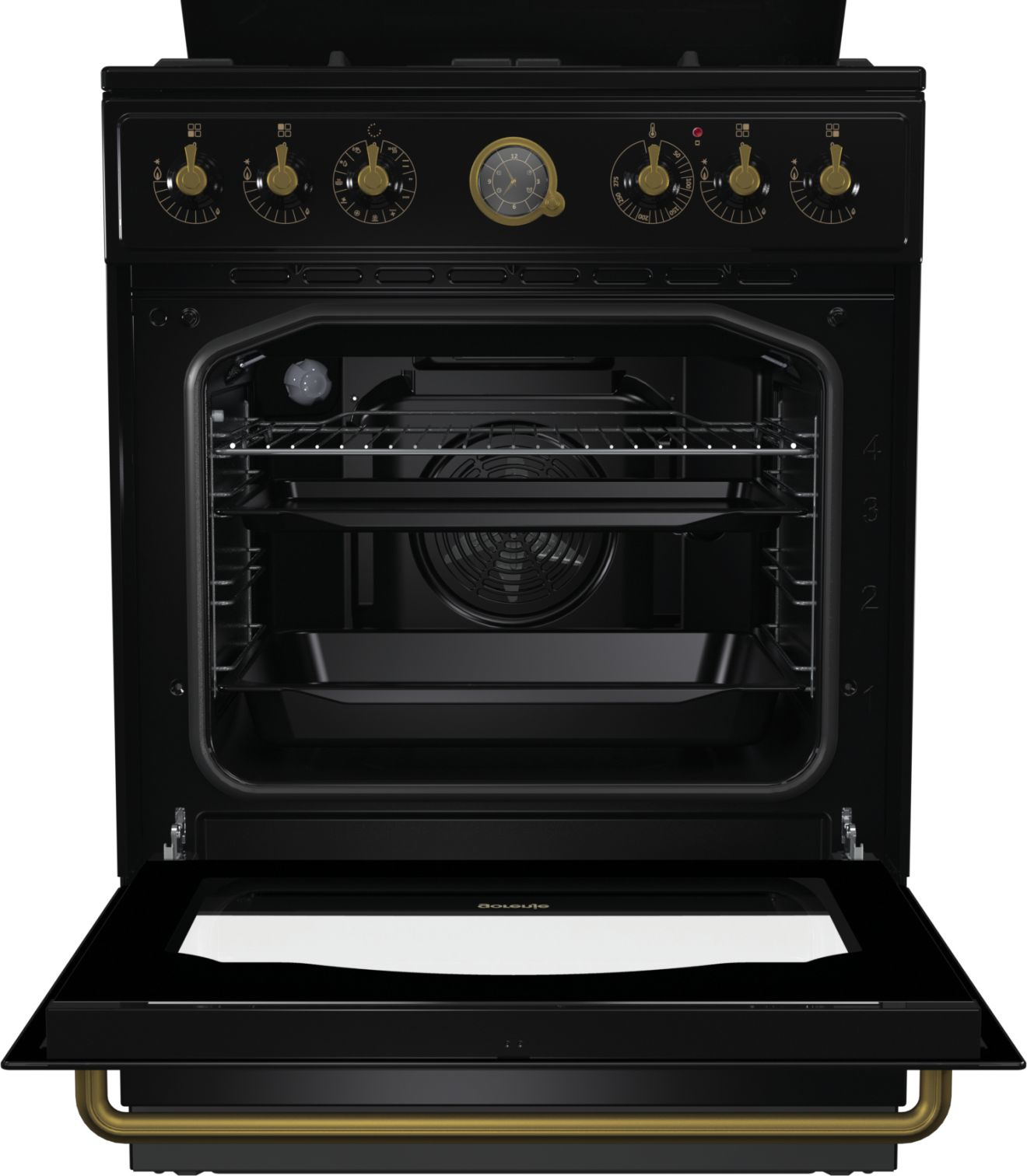 Gorenje K62CLB cooker Freestanding cooker Electric Gas Black – image 4