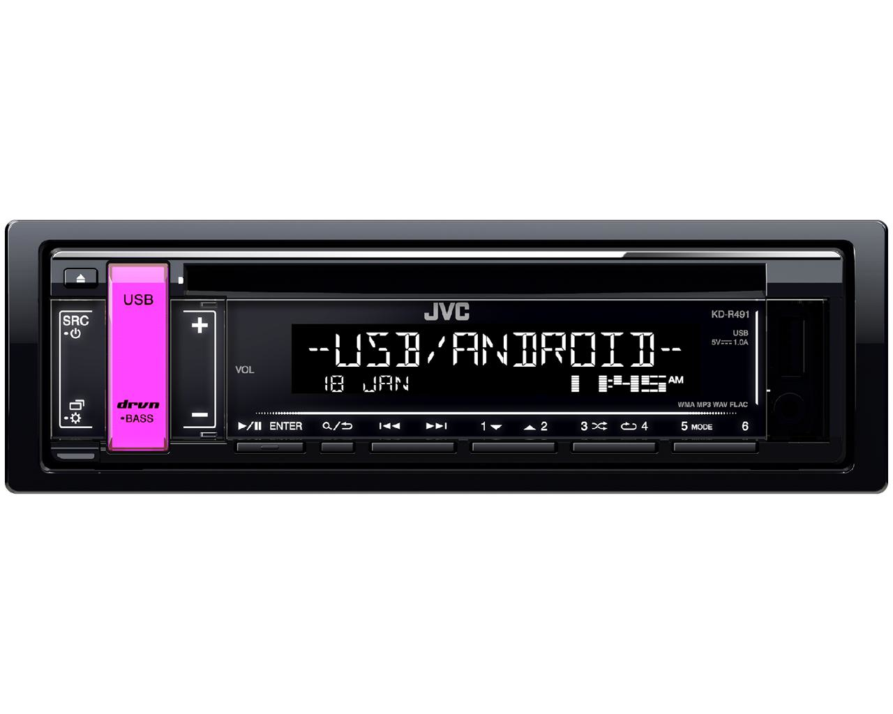 JVC KD-R491 car media receiver Black – image 3