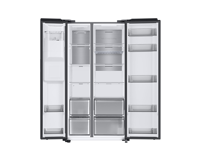 Samsung RS68A884CB1 side-by-side refrigerator Freestanding Black – image 2