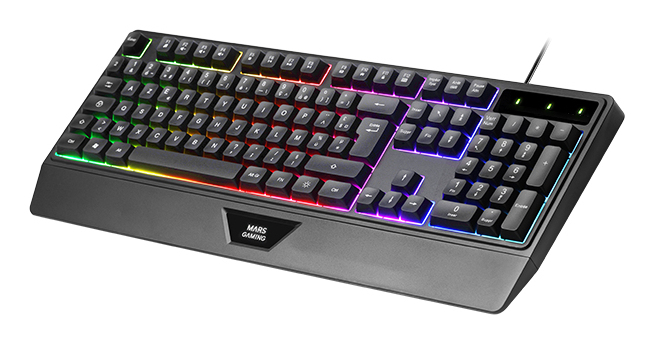 Mars Gaming MCP124PRO keyboard Mouse included USB QWERTY Spanish Black – image 3