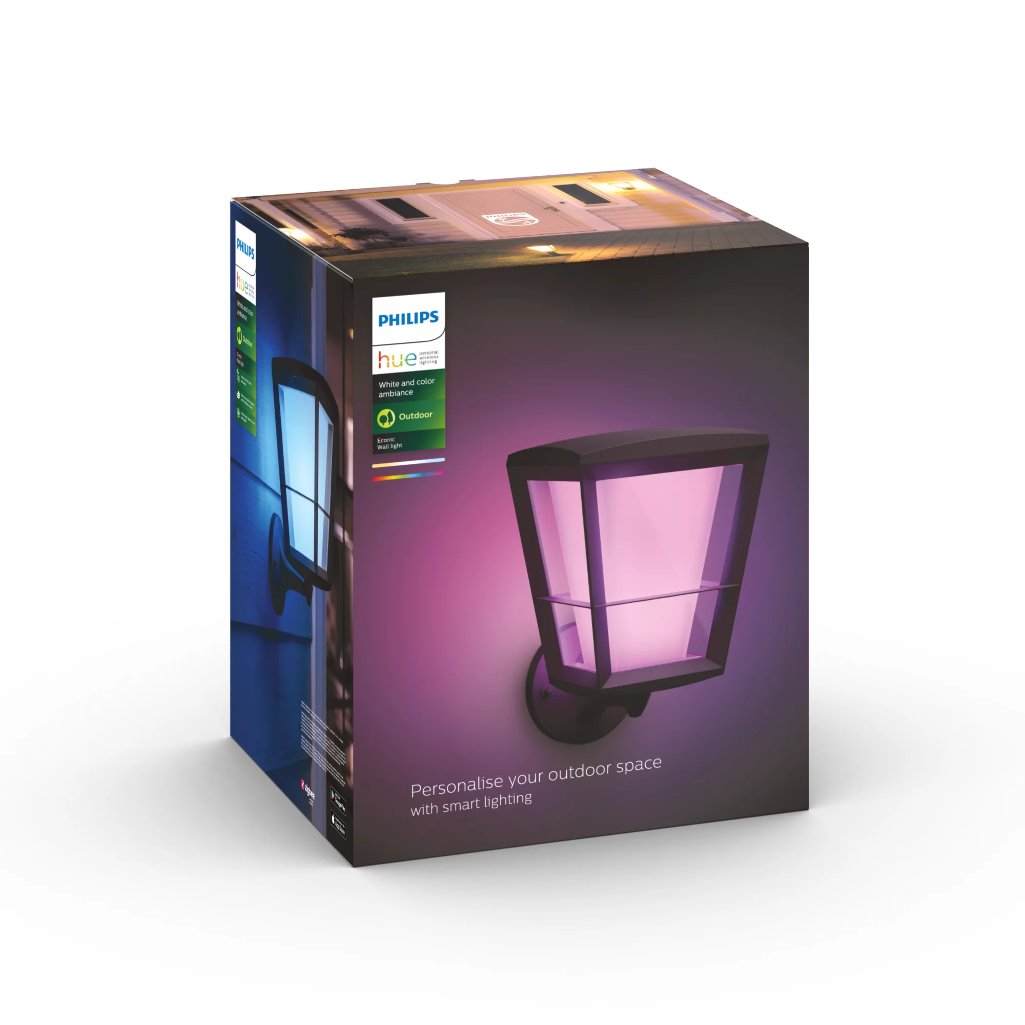 Philips by Signify Philips Hue White and colour ambience Econic Outdoor Wall Light – image 3