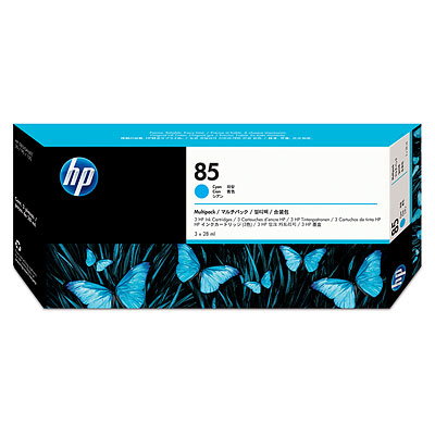 HP 85 ink cartridge 3 pc(s) Original Cyan – image 2