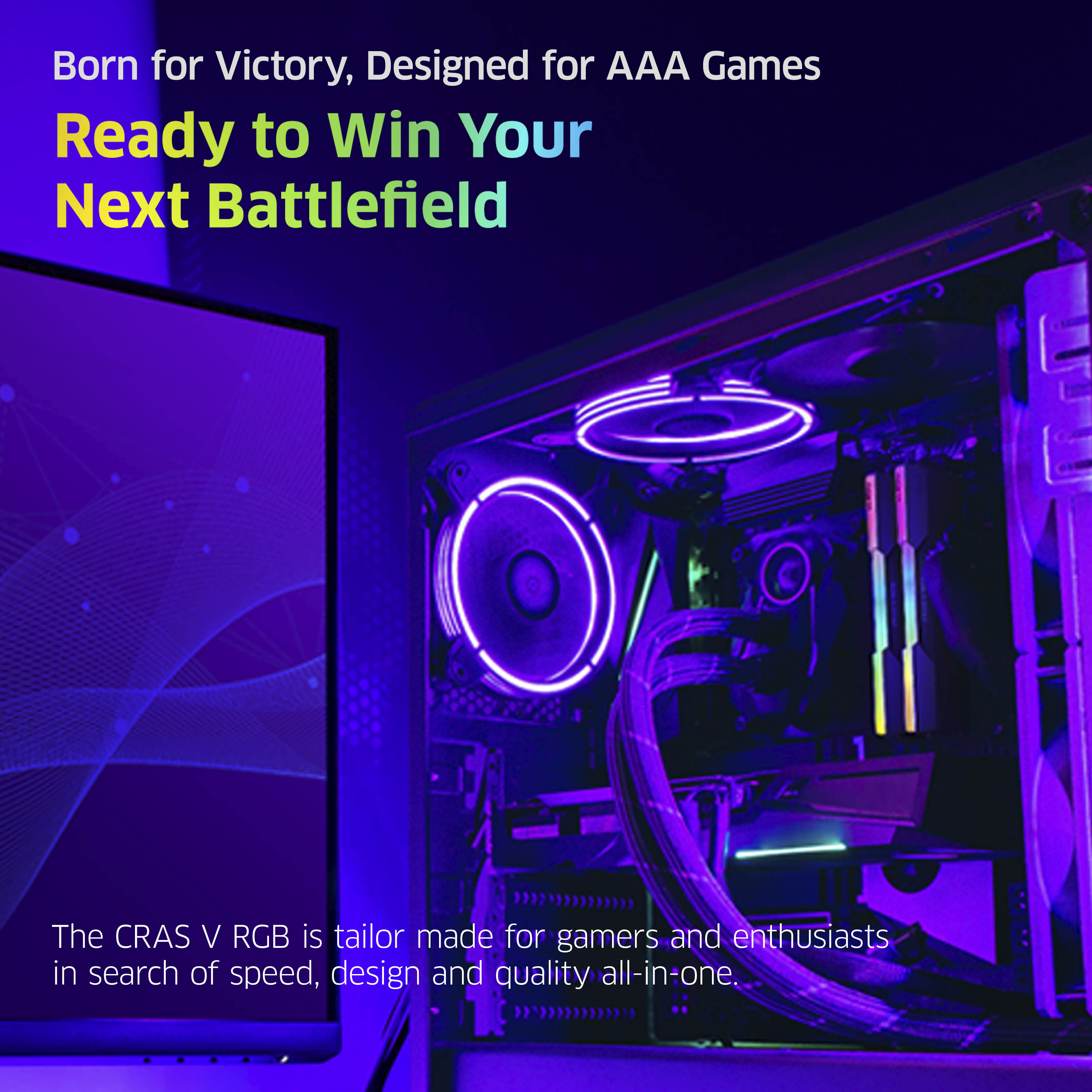 Klevv 48GB (2x24GB) 6000MHz CL30 DDR5 GAMING RAM MODULE 30-36-36-76 1.35V CRAS V RGB KIT image 6
