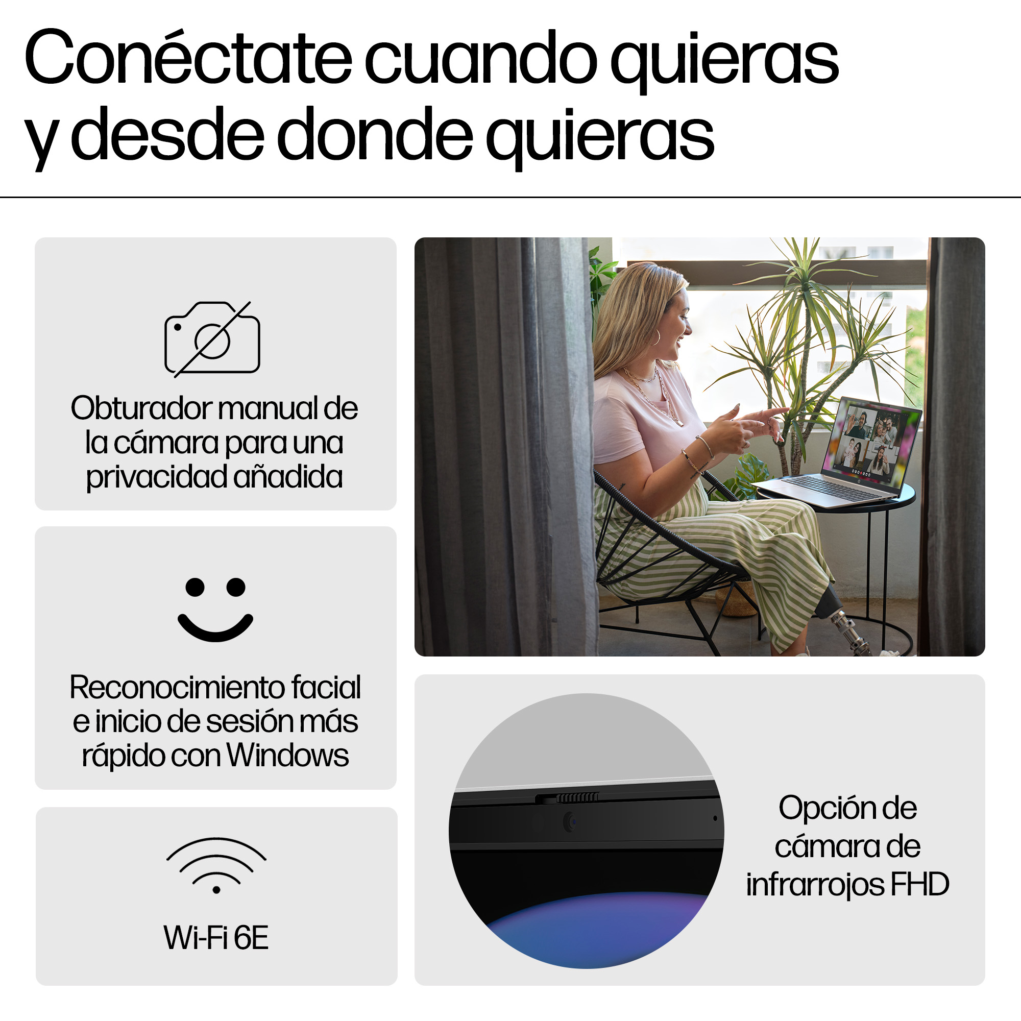 Portátil - HP Pavilion 16-af0004ns, 16" WUXGA, Intel® Core™ Ultra 7-155U, 16GB RAM, 1TB SSD, Gráficos Arc™ GPU, Windows 11 Home, Celeste - imagen 11