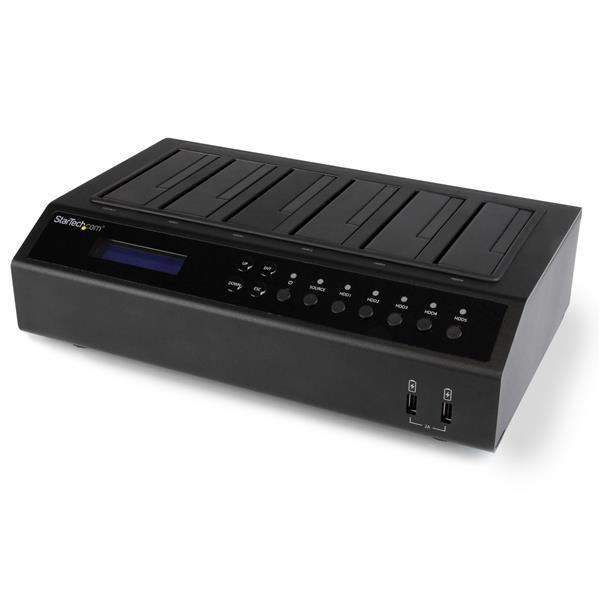 StarTech.com USB 3.0 / eSATA 6-Bay Hard Drive Duplicator Dock - 1:5 HDD / SSD Cloner and Eraser – image 1