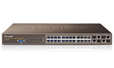 TP-Link 24-Port 10/100Mbps + 4-Port Gigabit L2 Managed Switch