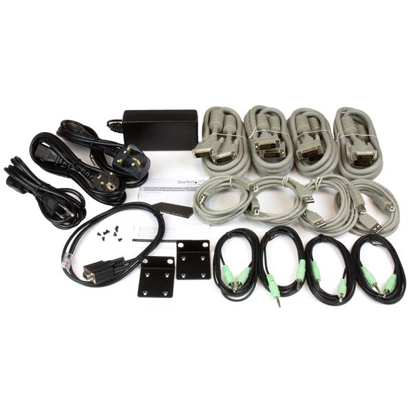 StarTech.com 4 Port DVI USB KVM Switch with Dual DVI Console and Quad-View 4-in-1 Display – image 5