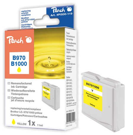 Peach PI500-119 ink cartridge 1 pc(s) High (XL) Yield Yellow