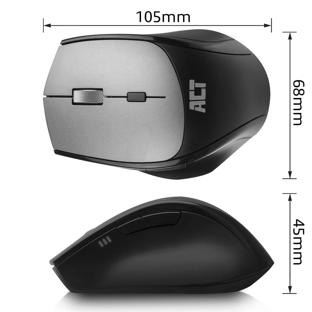 ACT Wireless Dual-Connect Mouse 2400 DPI with silent click – image 9
