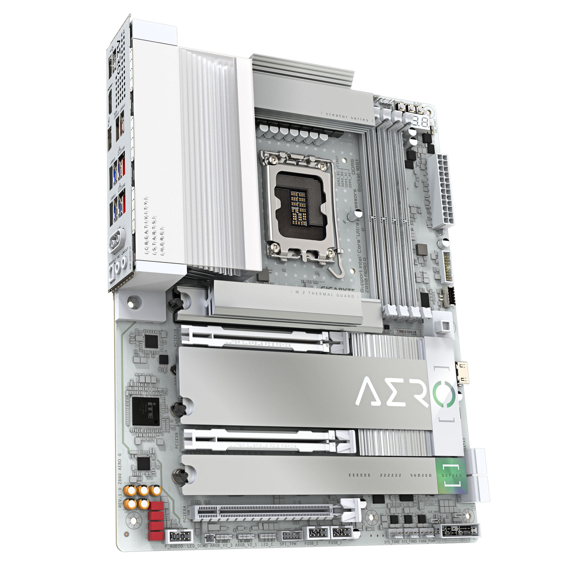 Tarjeta Madre Gigabyte Z890 AERO G - Socket 1851 - 4xDDR5 - 5600/7600(OC)/9200(OC)MHz - HDMI - ATX - Z890 AERO G Tarjeta Madre Gigabyte Z890 AERO G - Socket 1851 - 4xDDR5 - 5600/7600(OC)/9200(OC)MHz - HDMI - ATX - Z890 AERO G