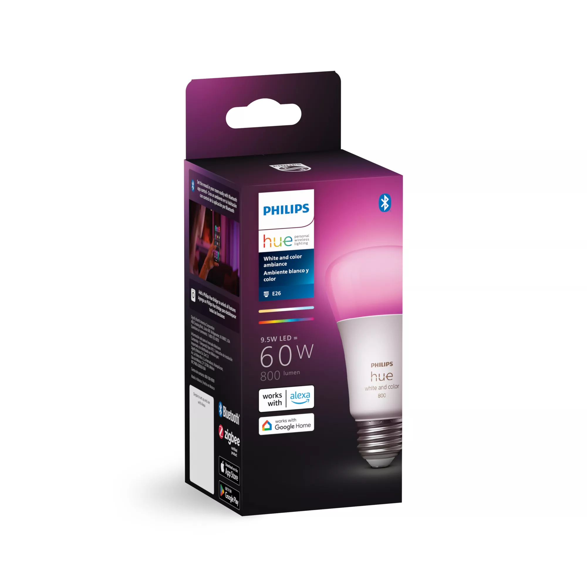 Philips by Signify Philips Hue White and colour ambience 046677548483 Smart bulb Bluetooth/Zigbee – image 6