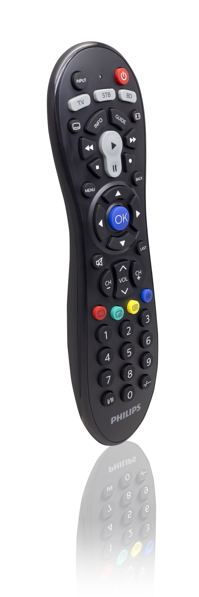Philips Perfect replacement SRP3013/10 remote control IR Wireless DTV, DVD/Blu-ray, SAT, TV Press buttons
