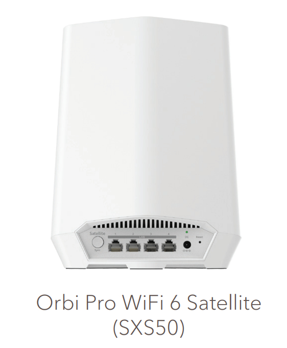 NETGEAR Orbi Pro WiFi 6 AX5400 Tri-band Mesh System satellite – image 2
