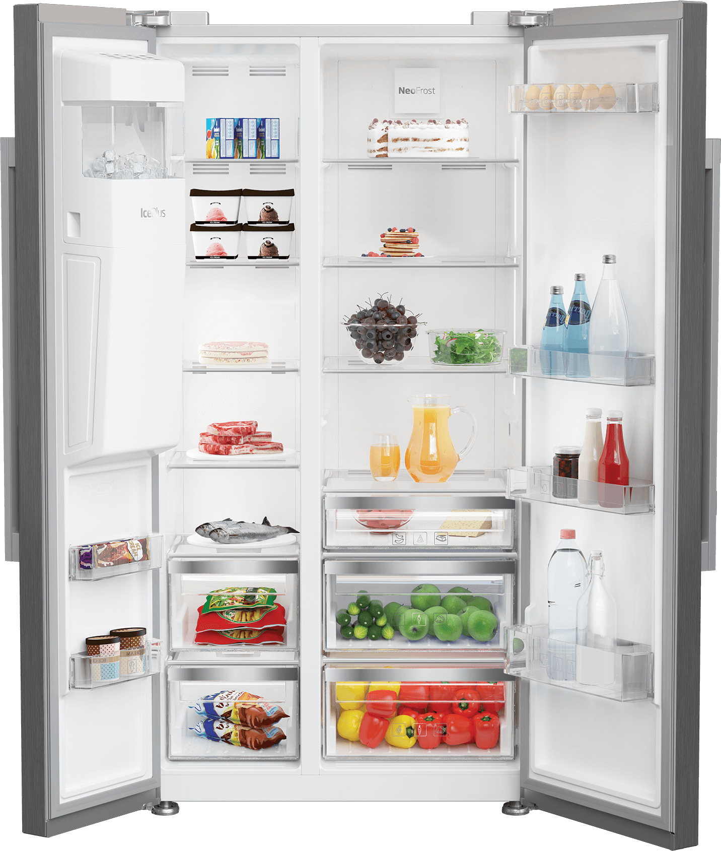 Beko GN162330XB side-by-side refrigerator Freestanding – image 3