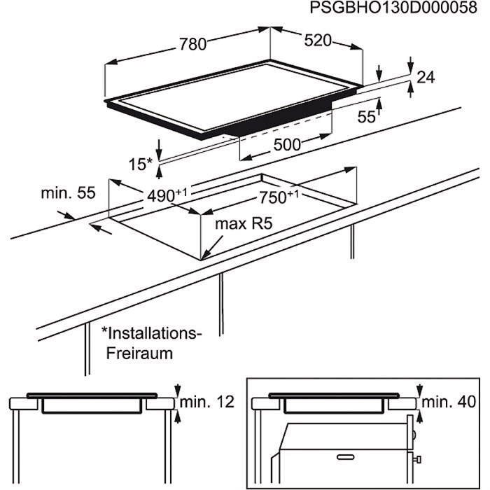 Electrolux EHO8840FOG hob Black Built-in Zone induction hob 4 zone(s) – image 2
