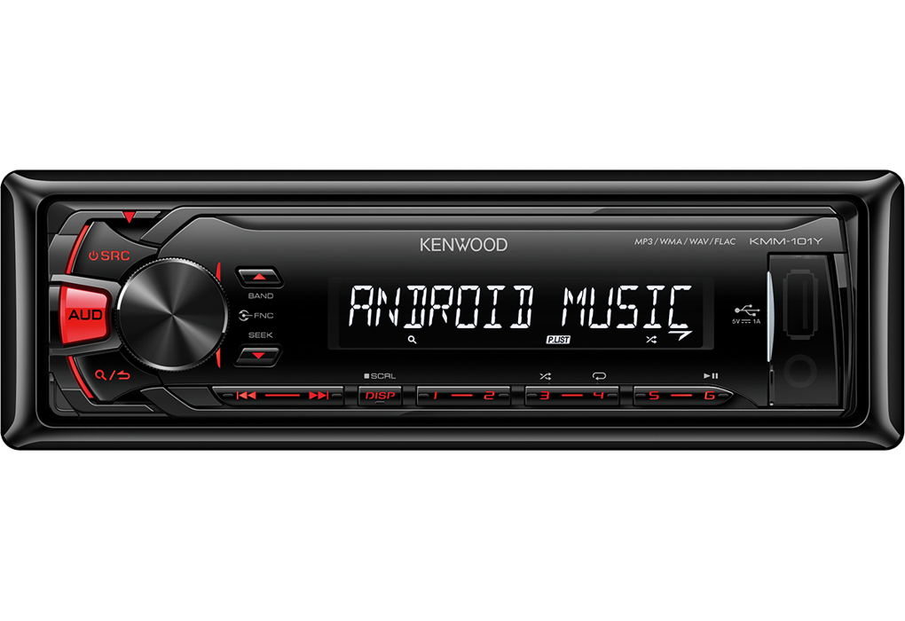 Kenwood KMM-101RY car media receiver Black