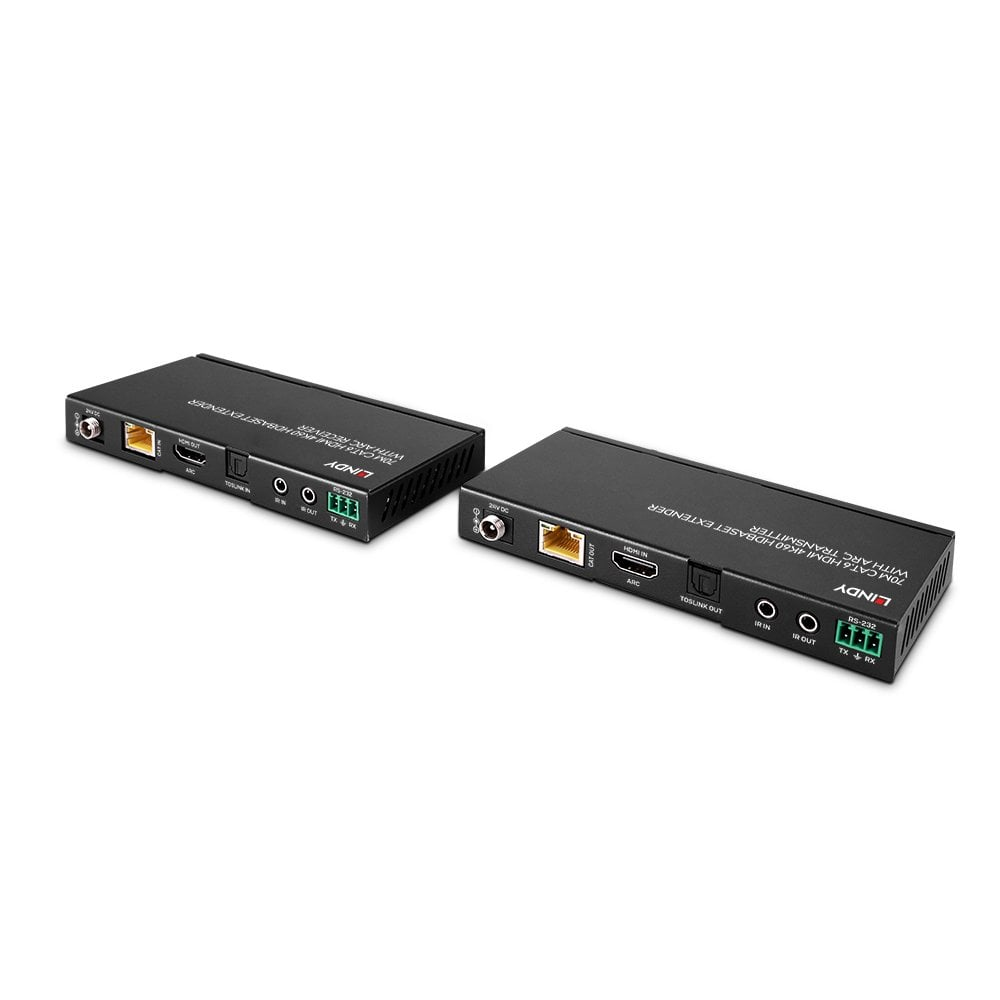Lindy 70m Cat.6 HDMI 4K60, Audio, IR and RS-232 HDBaseT Extender with ARC – image 5
