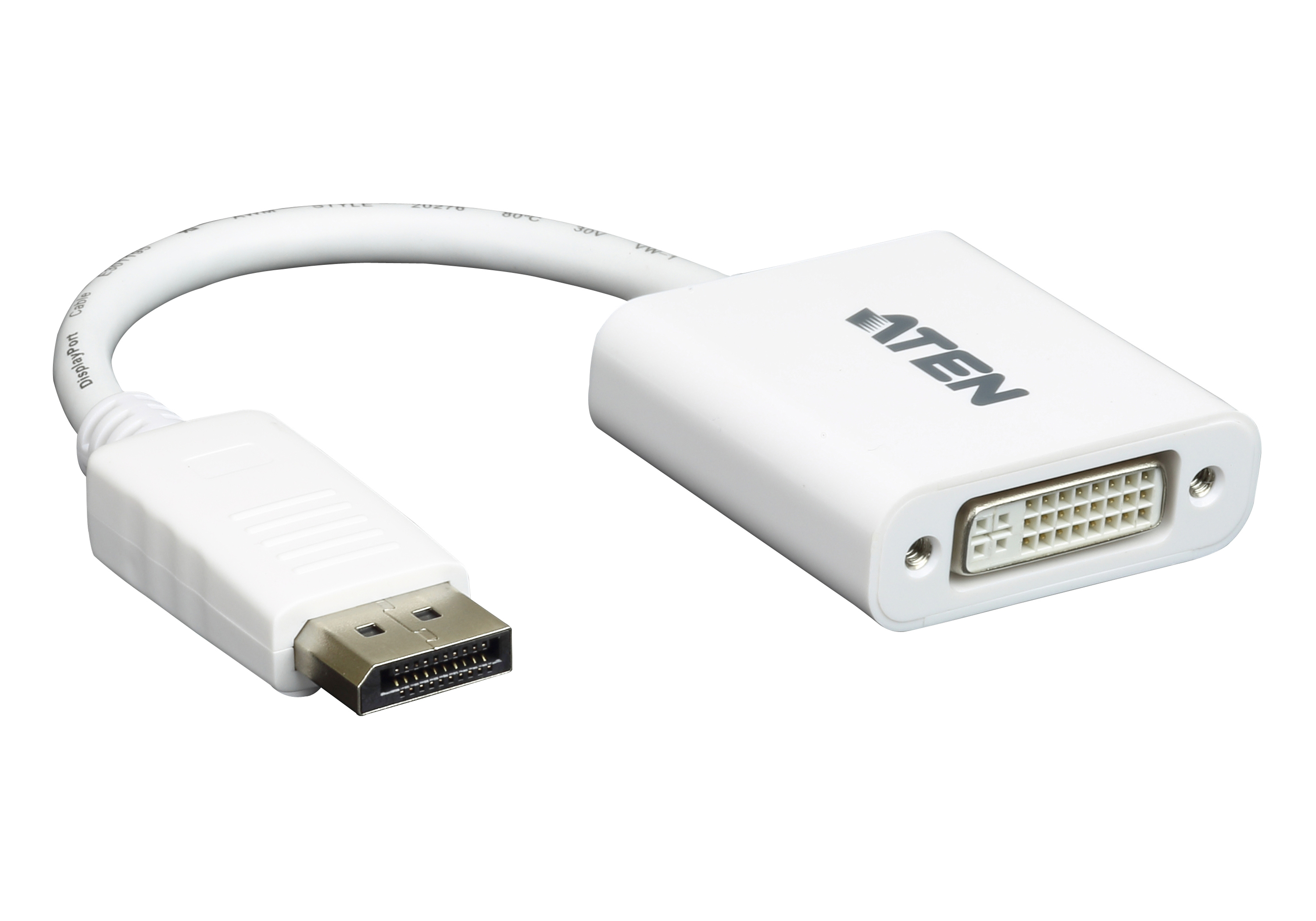 ATEN VC965 - DisplayPort adapter - DisplayPort (M) to DVI-D (F) - white - for VanCryst VB905