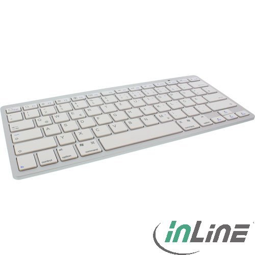 InLine 55372W keyboard Bluetooth QWERTZ German White
