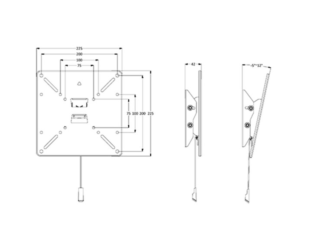 Multibrackets M VESA Wallmount Tilt 75/100/200 – image 6