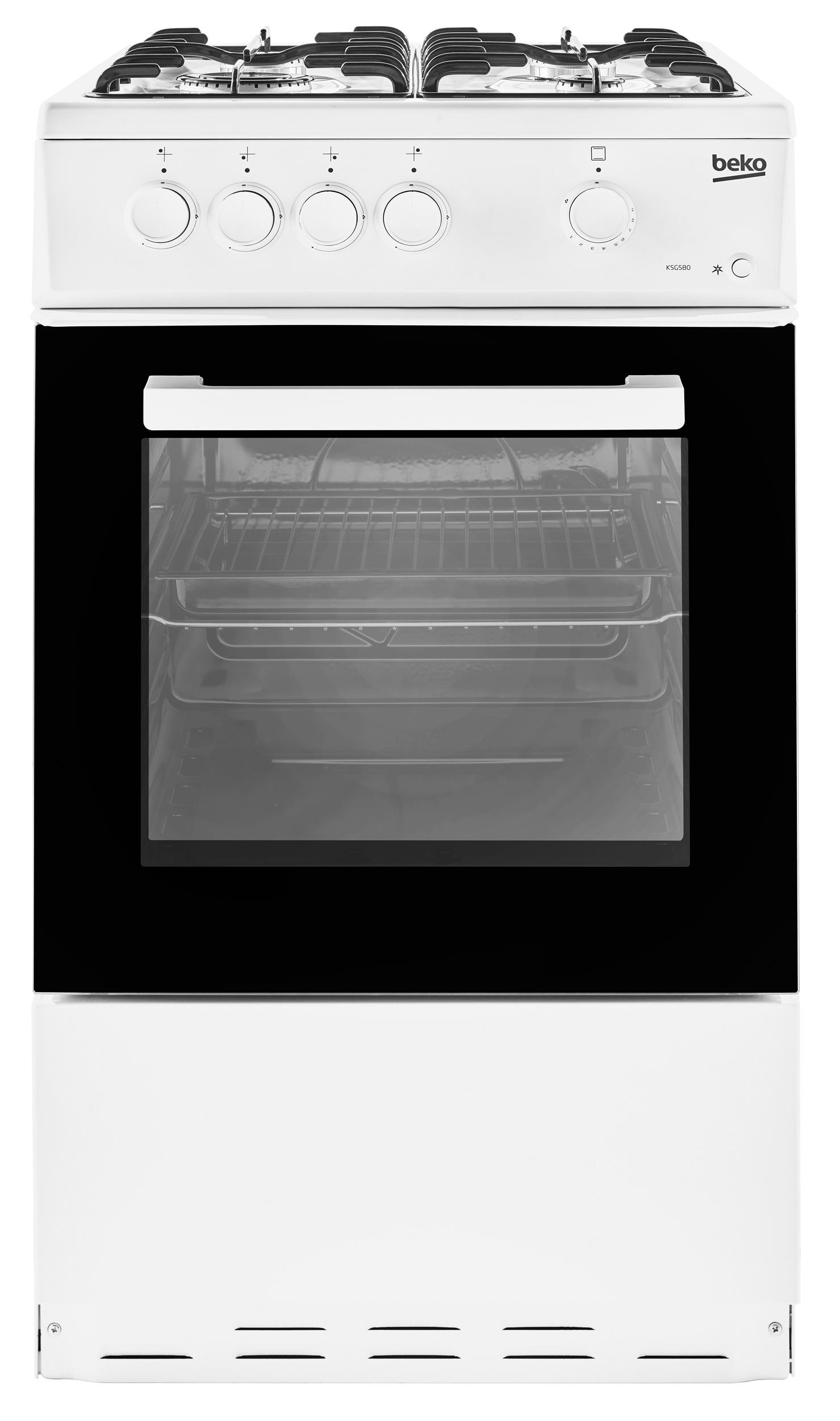Beko KSG580W 50cm Freestanding Gas Single Cavity Cooker
