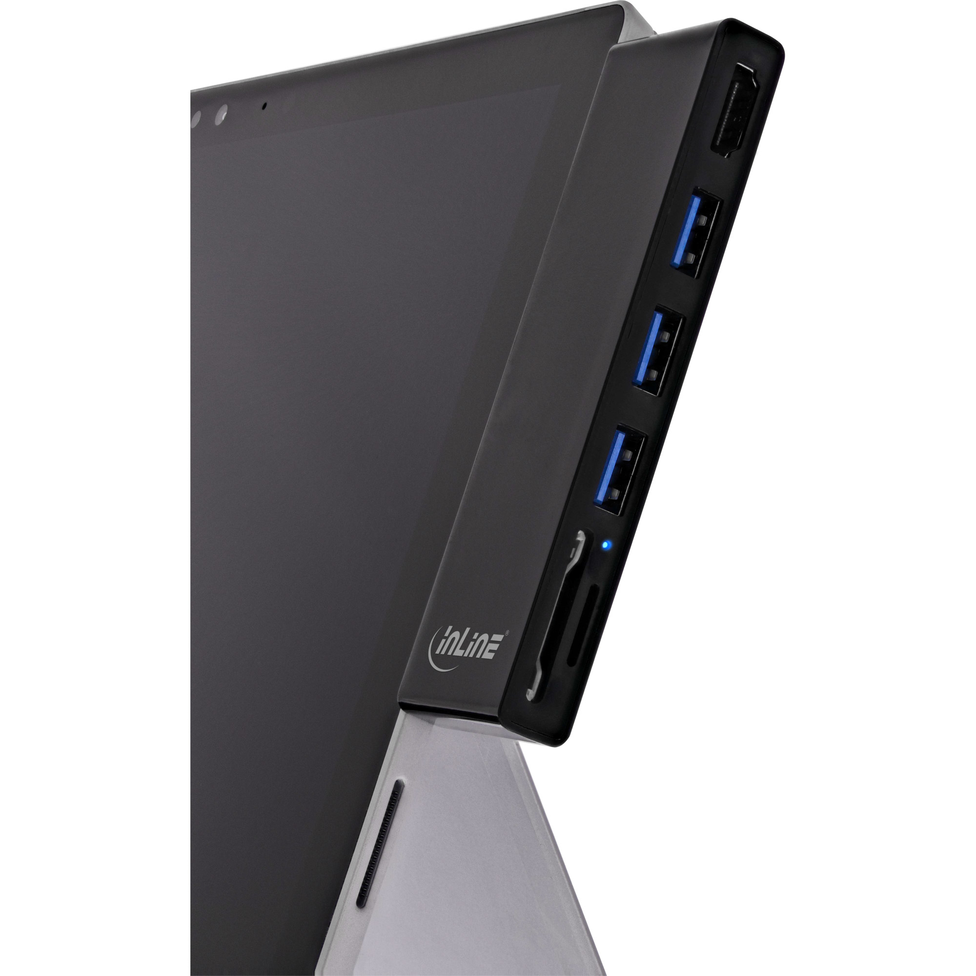 InLine MultiHub, Surface Pro 4/5/6, 3x USB-A 3.2 female, HDMI 4K, Cardreader – image 7