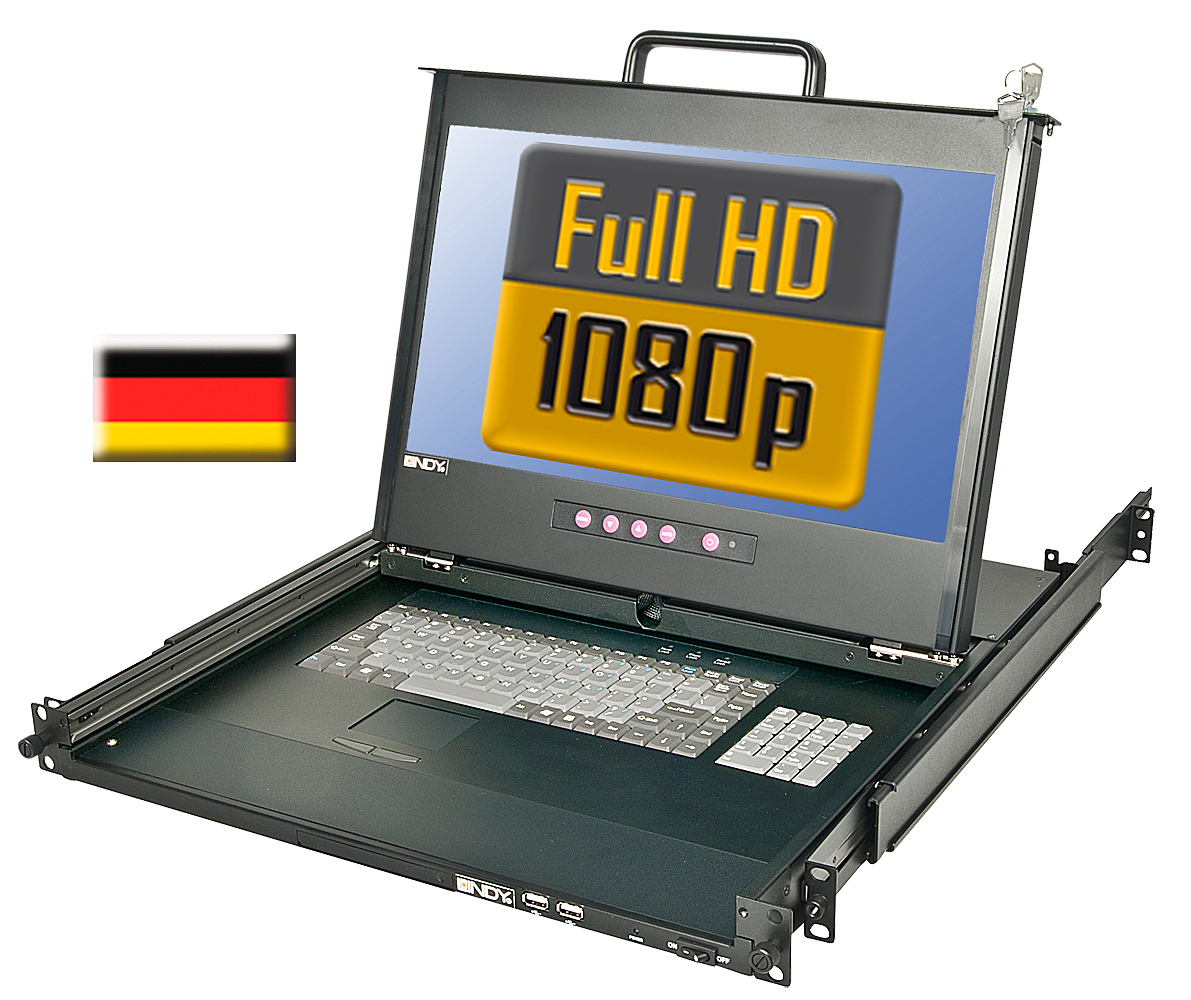Lindy 21690 rack console – image 1