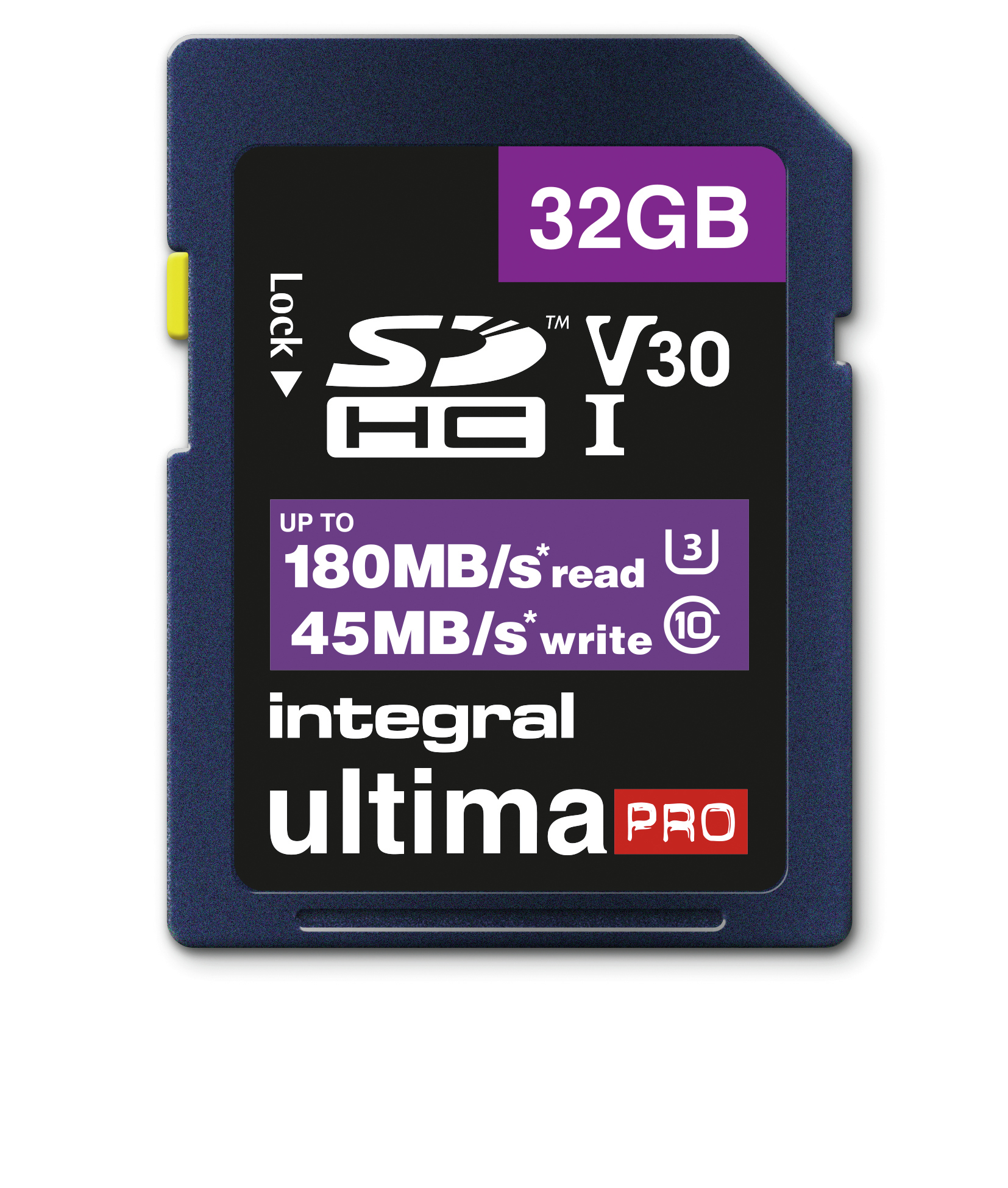 Integral 32GB SD CARD SDHC UHS-1 U3 CL10 V30 A2 UP TO 180MBS READ 45MBS WRITE