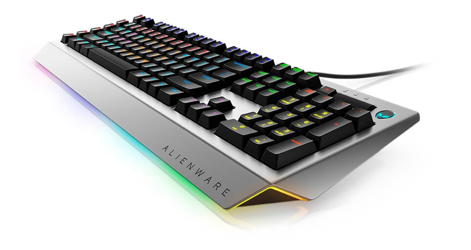 Dell AW768 keyboard Gaming USB QWERTY English Black, Silver