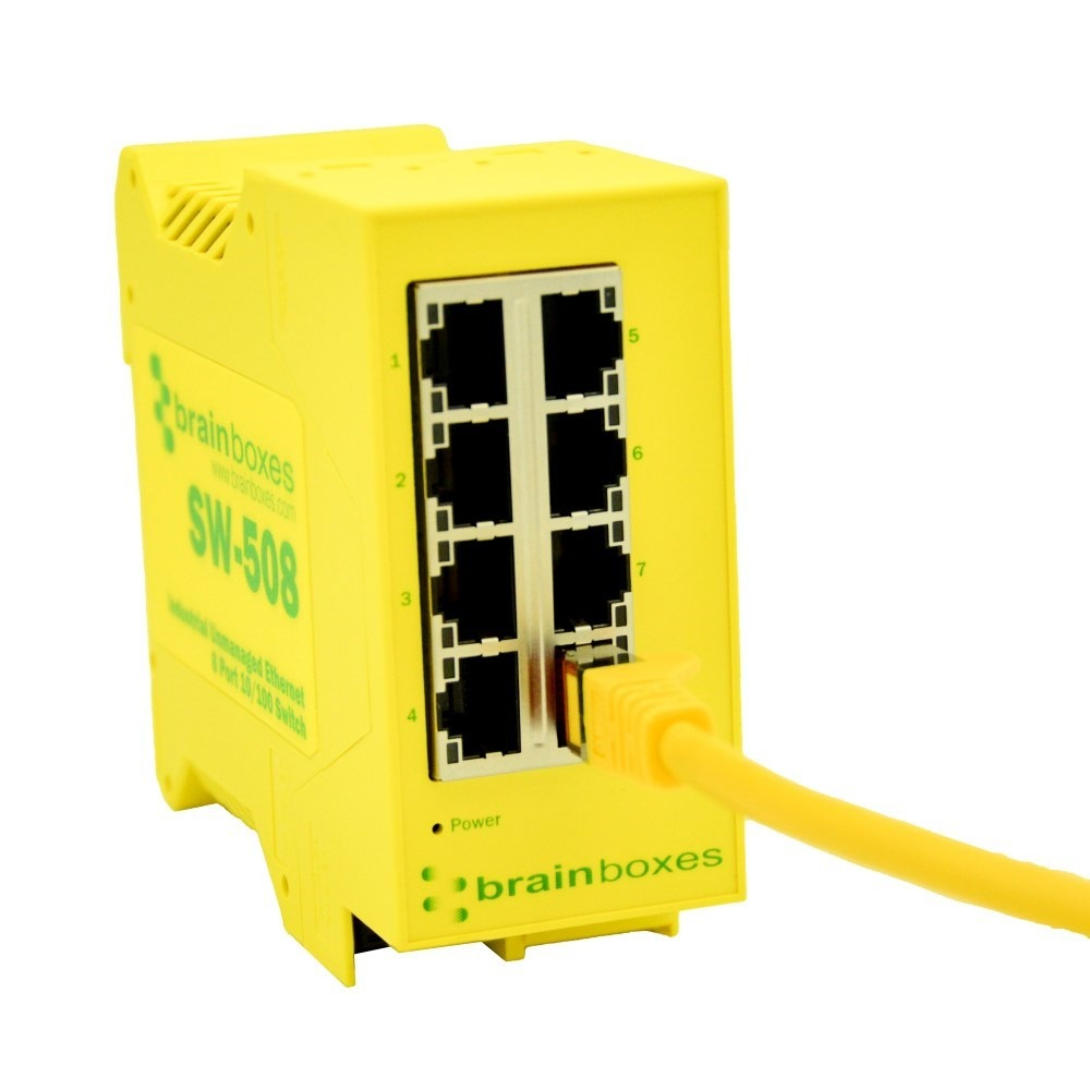 Brainboxes Industrial 8 Port 10/100 Ethernet Switch – image 7