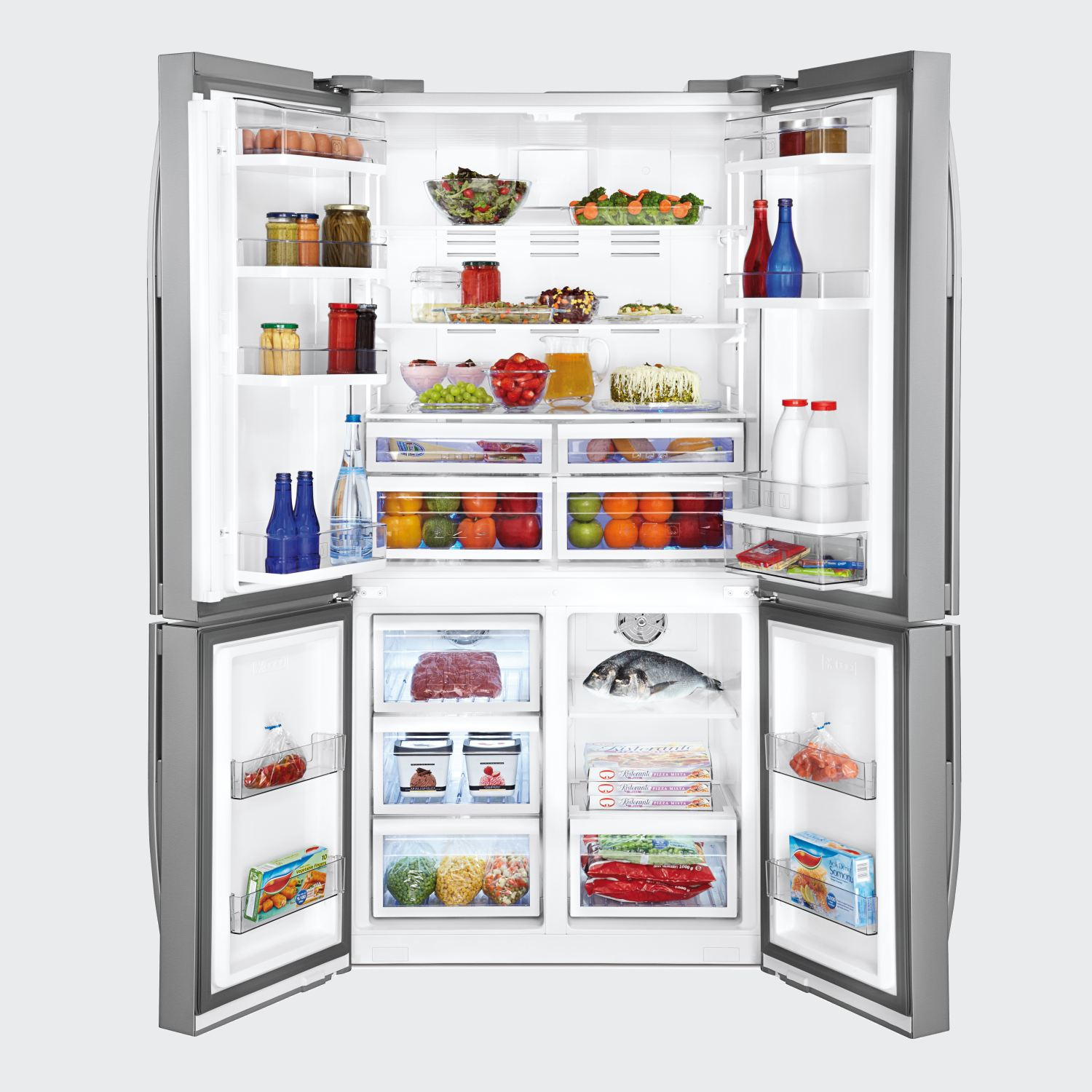 Beko GNE114780X side-by-side refrigerator Freestanding – image 3
