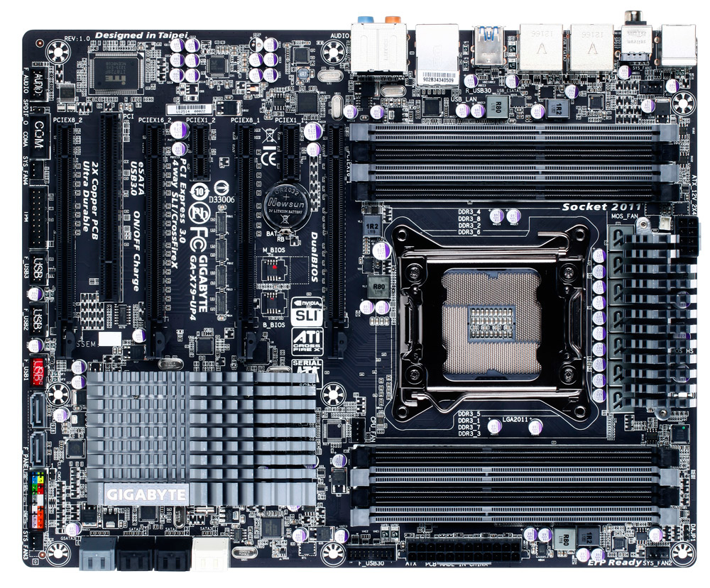 GIGABYTE GA-X79-UP4 motherboard Intel X79 LGA 2011 (Socket R) ATX – image 1