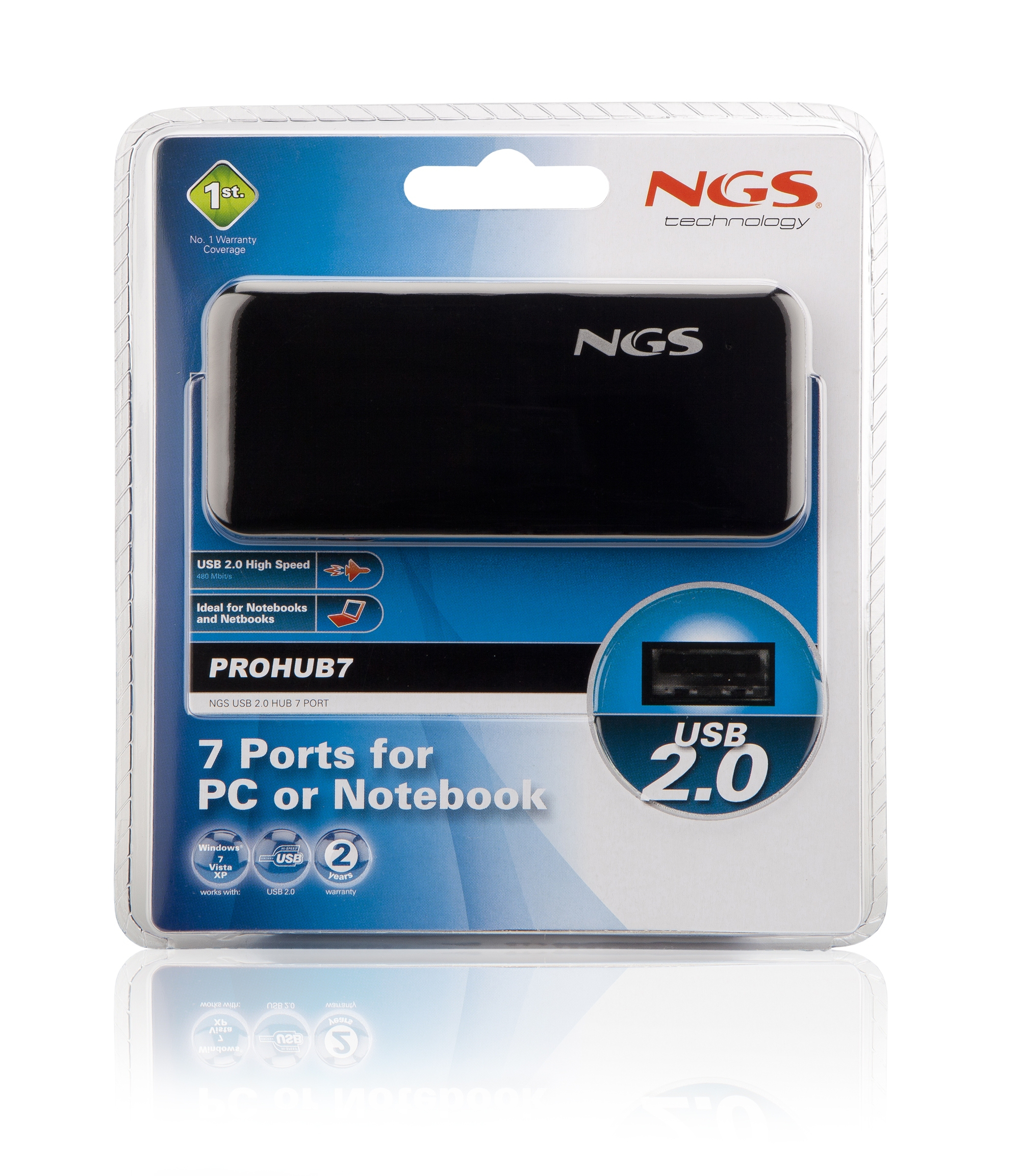 NGS ProHub7 480 Mbit/s Black – image 5