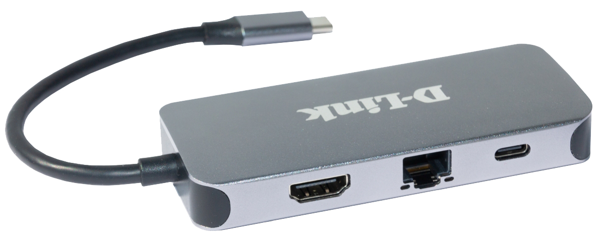 D-Link 6-in-1 USB-C Hub with HDMI/Gigabit Ethernet/Power Delivery – image 2