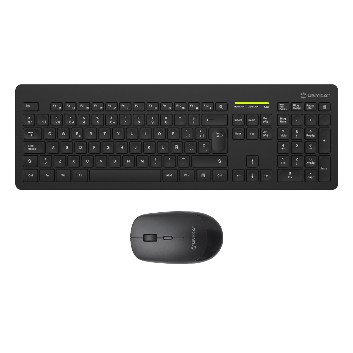 UNYKAch Kit Keyboard + Mouse Combo MK212 Pro Slim Wireless