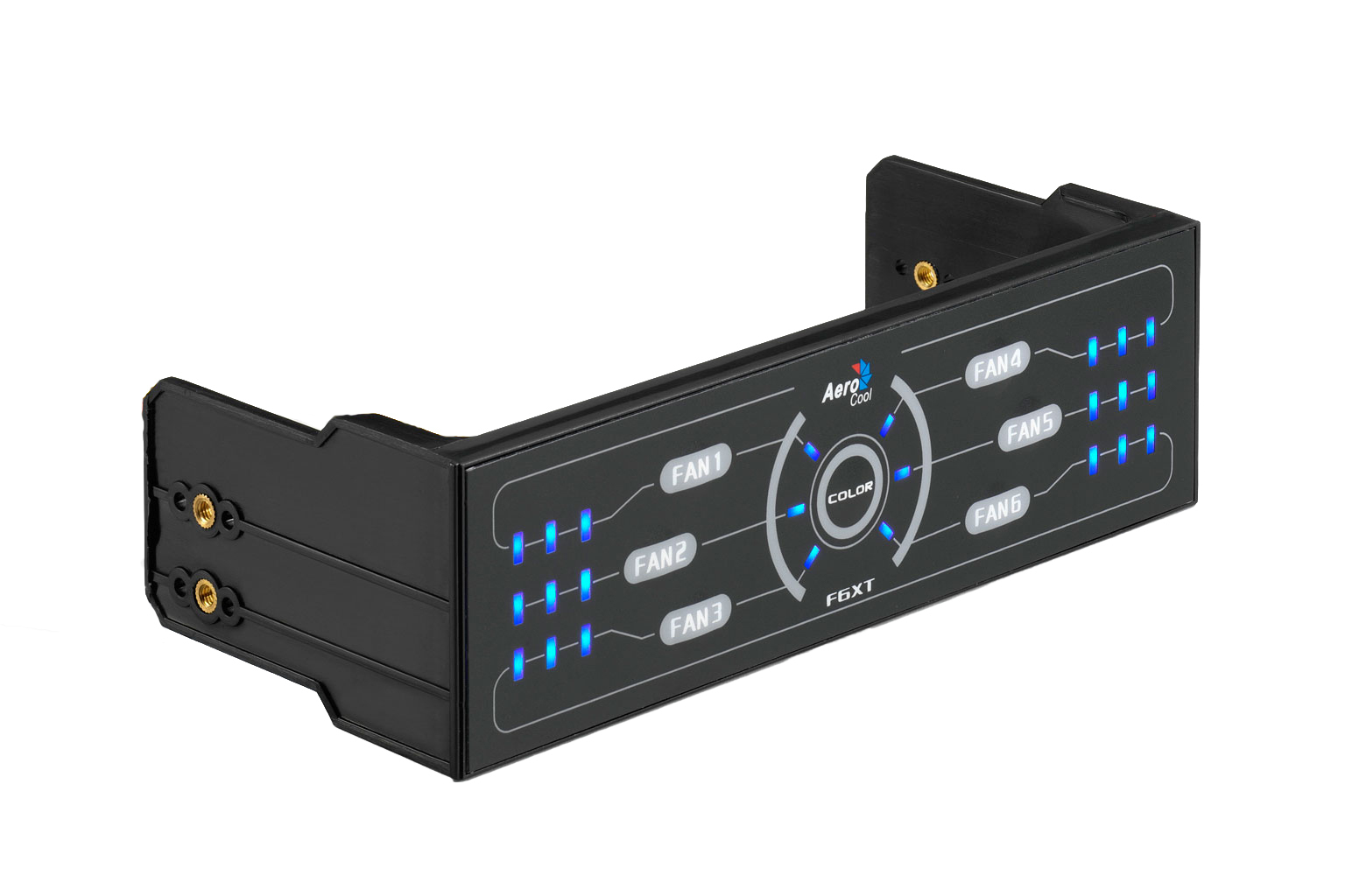 F6XT fan speed controller 6 channels Black