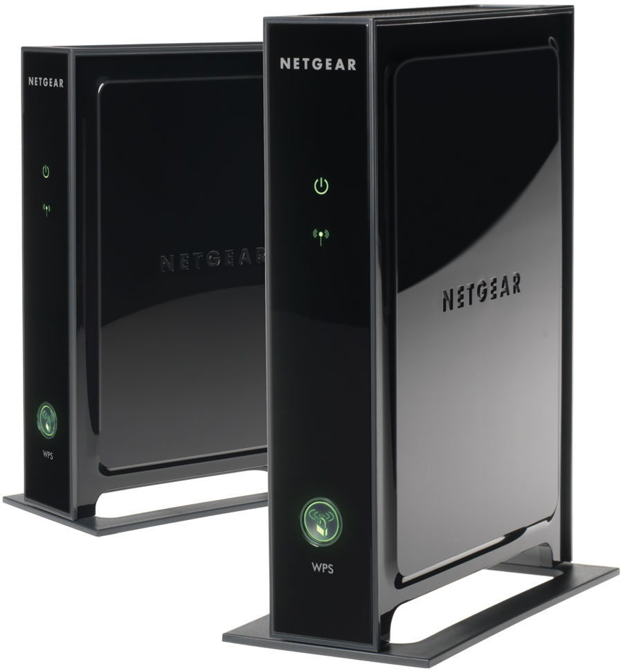 NETGEAR WNHDB3004 wireless router Fast Ethernet Black – image 1