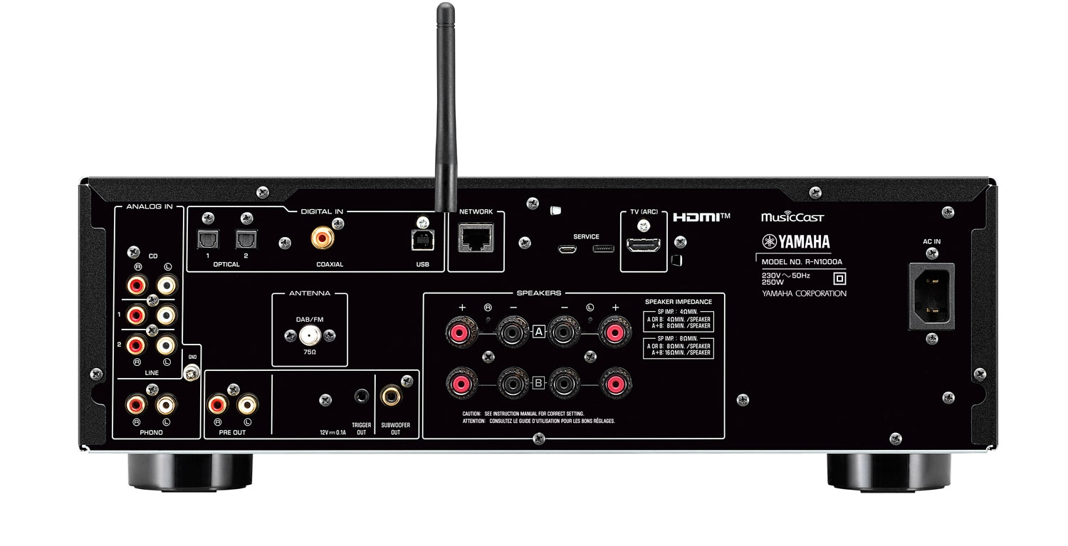 Yamaha R-N1000A 100 W 2.0 channels stereo Black – image 3
