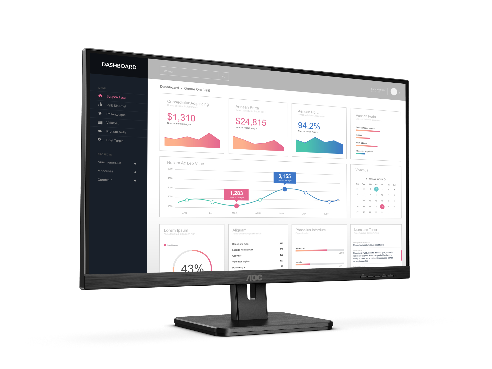 AOC E2 24E2QA/75 computer monitor – image 3